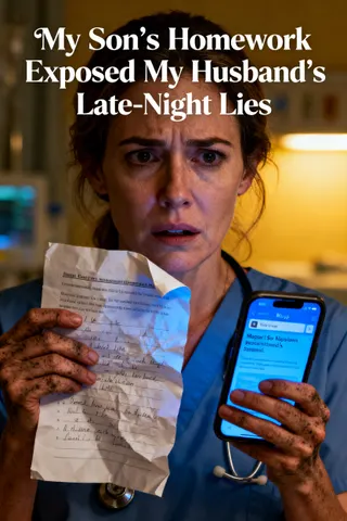 Cover of My Son's Homework Exposed My Husband's Late-Night Lies