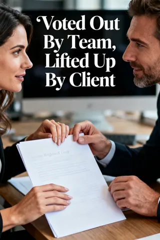 Cover of Voted Out By Team, Lifted Up By Client