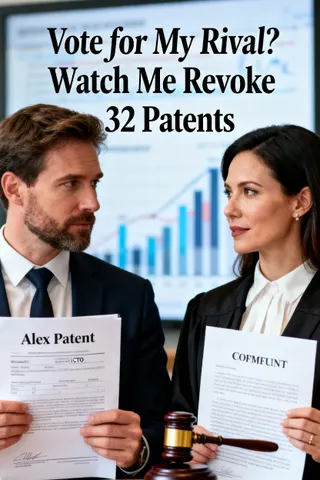 Cover of Vote for My Rival? Watch Me Revoke 32 Patents
