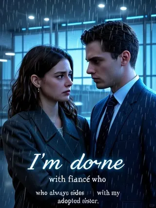 Cover of I'm done with the fiancé who always sides with my adopted sister.