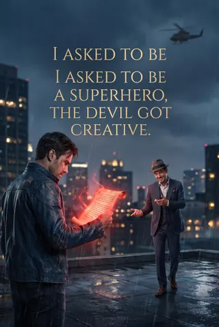 Cover of I Asked to Be a Superhero, The Devil Got Creative.