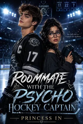 Cover of Roommate with the psycho hockey captain