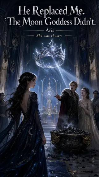 Cover of He Replaced Me. The Moon Goddess Didn't.