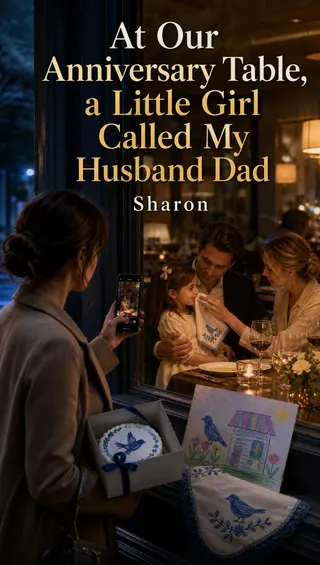 Cover of At Our Anniversary Table, a Little Girl Called My Husband Dad