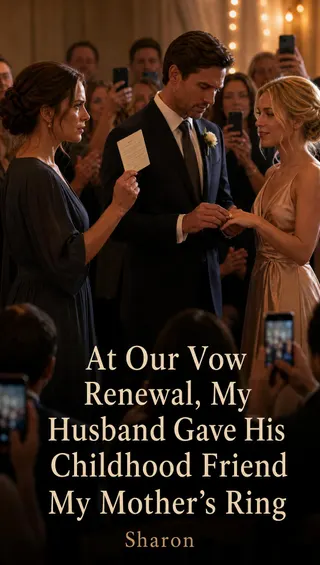 Cover of At Our Vow Renewal, My Husband Gave His Childhood Friend My Mother's Ring