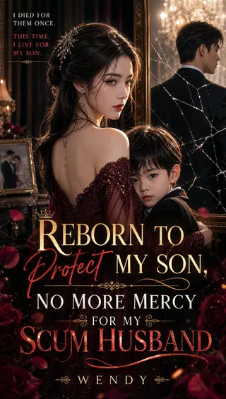 Cover of Reborn to Protect My Son, No More Mercy for My Scum Husband