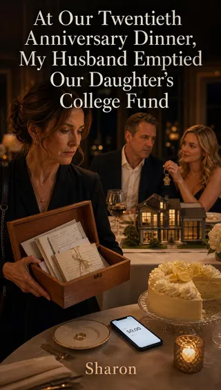 Cover of At Our Twentieth Anniversary Dinner, My Husband Emptied Our Daughter's College Fund
