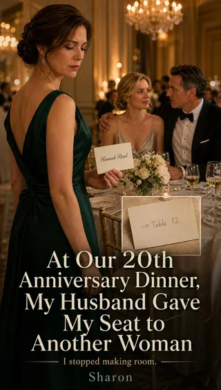 Cover of At Our 20th Anniversary Dinner, My Husband Gave My Seat to Another Woman