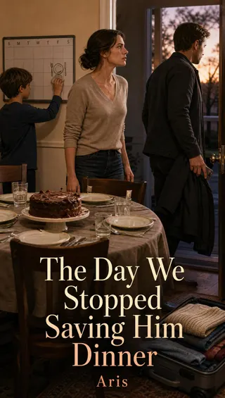 Cover of The Day We Stopped Saving Him Dinner