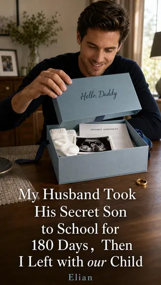 Cover of My Husband Took His Secret Son to School for 180 Days,Then I Left with our Child