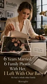 Cover of 6 Years Married, 6 Family Photos With Her, I Left With Our Baby