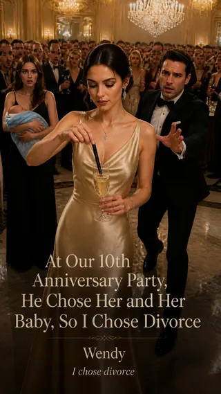 Cover of At Our 10th Anniversary Party, He Chose Her and Her Baby, So I Chose Divorce