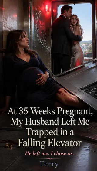 Cover of At 35 Weeks Pregnant, My Husband Left Me Trapped in a Falling Elevator