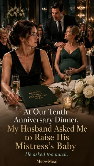 Cover of At Our Tenth Anniversary Dinner, My Husband Asked Me to Raise His Mistress's Baby