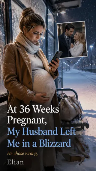 Cover of At 36 Weeks Pregnant, My Husband Left Me in a Blizzard
