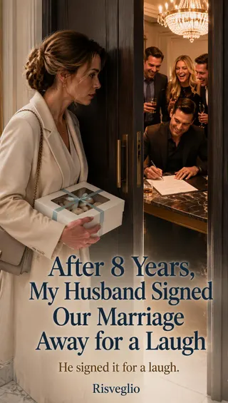 Cover of After 8 Years, My Husband Signed Our Marriage Away for a Laugh
