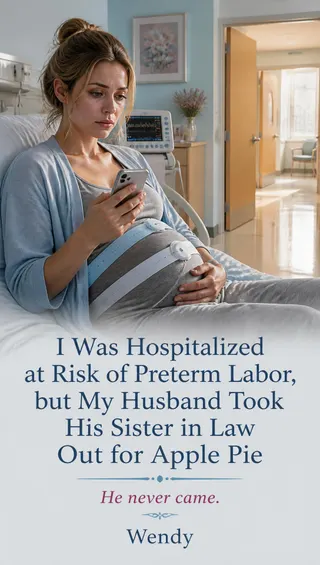 Cover of I Was Hospitalized at Risk of Preterm Labor, but My Husband Took His Sister in Law Out for Apple Pie