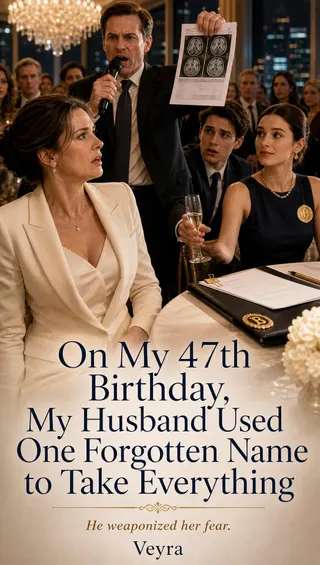 Cover of On My 47th Birthday, My Husband Used One Forgotten Name to Take Everything