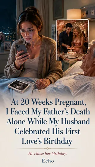 Cover of At 20 Weeks Pregnant, I Faced My Father's Death Alone While My Husband Celebrated His First Love's Birthday