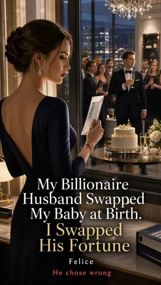 Cover of My Billionaire Husband Swapped My Baby at Birth. I Swapped His Fortune