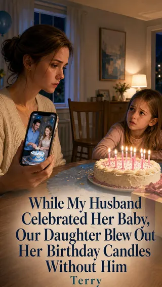 Cover of While My Husband Celebrated Her Baby, Our Daughter Blew Out Her Birthday Candles Without Him