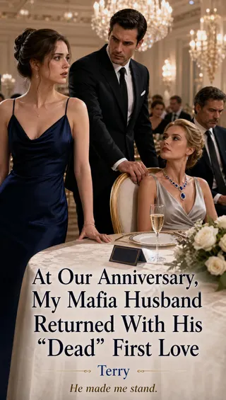 Cover of At Our Anniversary, My Mafia Husband Returned With His "Dead" First Love