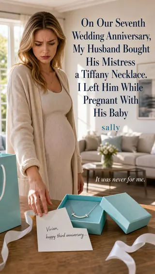 Cover of On Our Seventh Wedding Anniversary, My Husband Bought His Mistress a Tiffany Necklace. I Left Him While Pregnant With His Baby