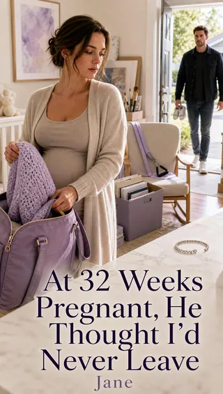 Cover of At 32 Weeks Pregnant, He Thought I'd Never Leave