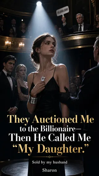 Cover of They Auctioned Me to the Billionaire-Then He Called Me "My Daughter."