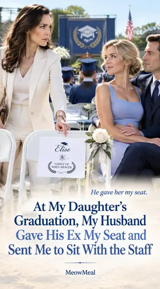 Cover of At My Daughter's Graduation, My Husband Gave His Ex My Seat and Sent Me to Sit With the Staff