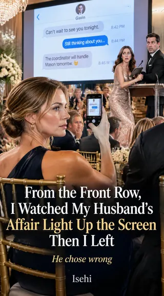 Cover of From the Front Row, I Watched My Husband's Affair Light Up the Screen Then I Left