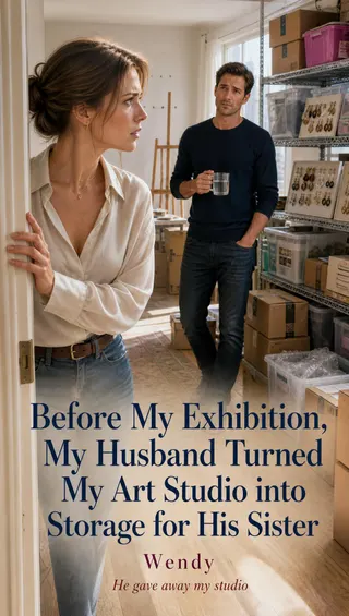 Cover of Before My Exhibition, My Husband Turned My Art Studio into Storage for His Sister